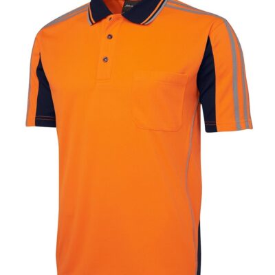 6AT4S Hi Vis S/S Arm Tape Polo