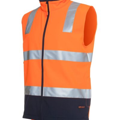 6D4LK Hi Vis (D+N) Softshell Vest