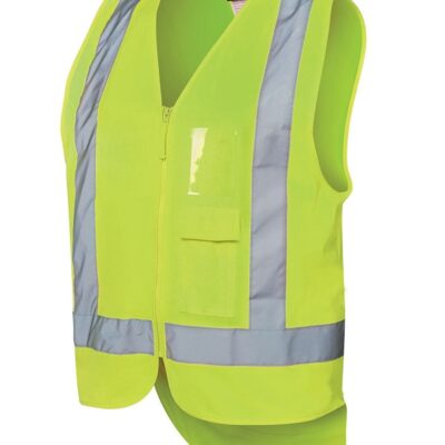 6DNSV Hi Vis Zip Drop Tail H Pattern (D+N) Vest