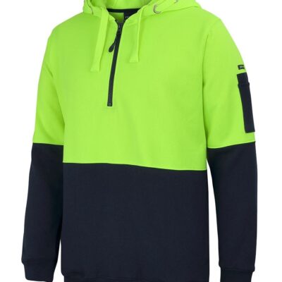 6HVHZ Hi Vis 1/2 Zip Hoodie