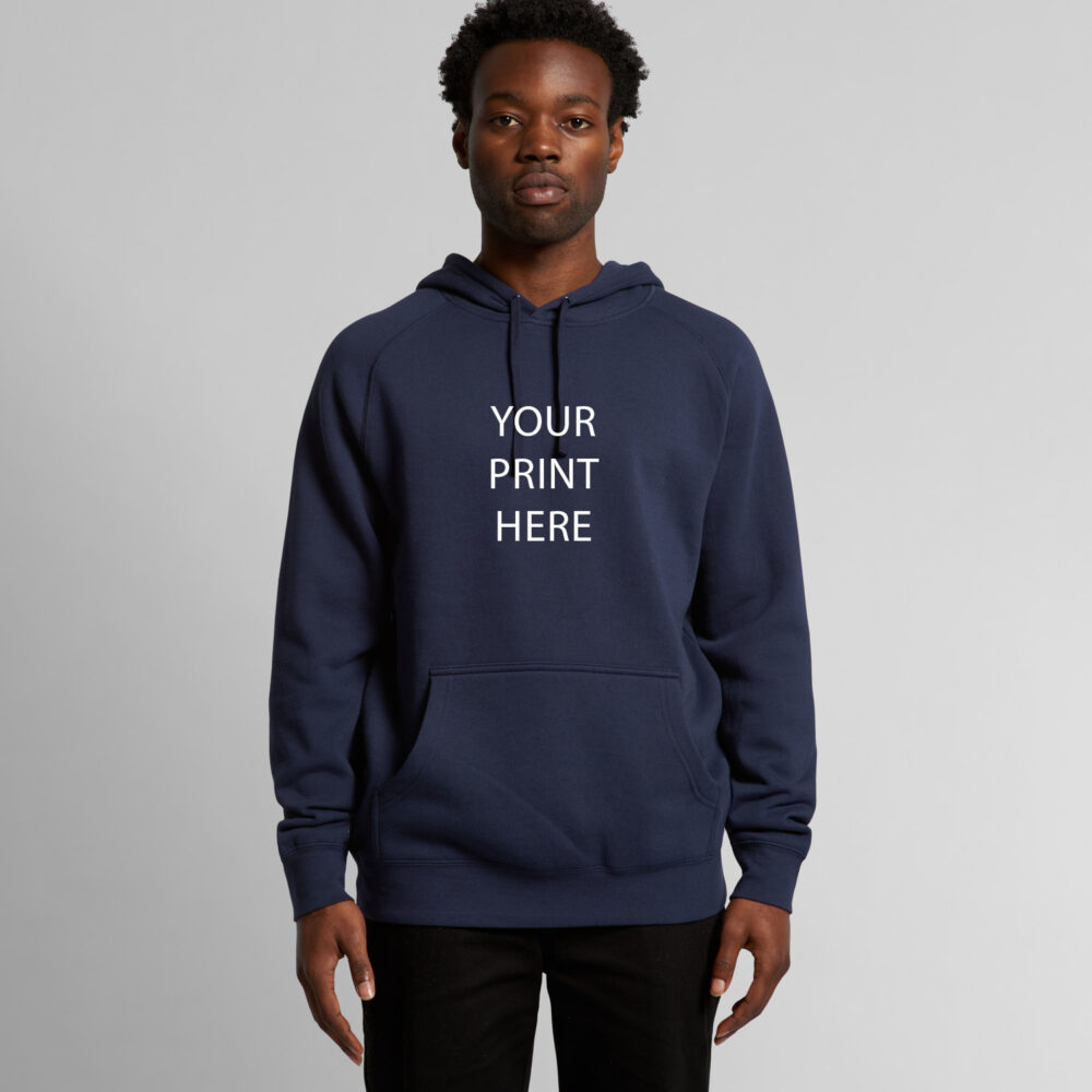 Bulk Single Colour A4 screen print AS Colour Hoodies including printing.